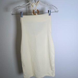 Nasty Gal brand new ribbed halter mini dress! Size 8 Color Cream